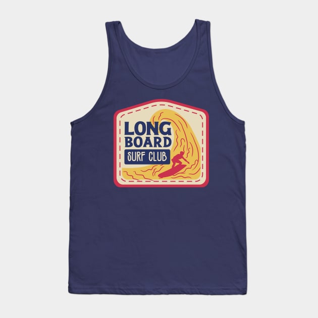 Long Board Surf Club Tank Top by waltzart